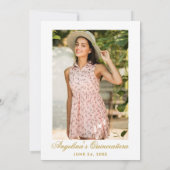 Invitation Pink Floral Quinceanera Gold Crown (Dos)