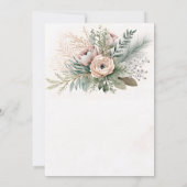 Invitation Pink Floral Sage Greenery Invitatiatiatio Wedding (Dos)