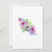 Invitation Pink Floral Surprise 21ème anniversaire (Dos)