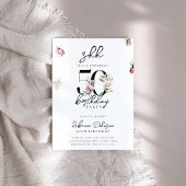 Invitation Pink Floral Surprise 50ème anniversaire