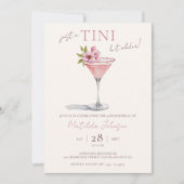 Invitation Pink Floral Tini Bit Ancien 30e anniversaire (Devant)