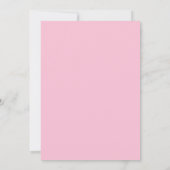 Invitation Pink flower minimalist baby shower (Dos)