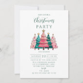 Invitation Pink Forest Christmas (Devant)