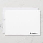 Invitation PINK FRANÇAIS POODLE Ooh la 5x7 Anniversaire (Dos)