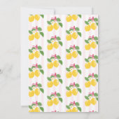 Invitation Pink Freshly Lemon Citrus Graduation Announcement (Dos)