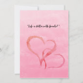 Invitation Pink Galentine's Day Girls Night Out Party  (Dos)