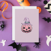 Invitation Pink Ghost Halloween Spooky Birthday Party