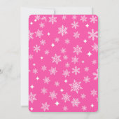 Invitation Pink Gingerbread House Christmas Party (Dos)