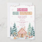 Invitation Pink GingerPread Winter Onederland 1er anniversair (Devant)