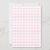 Invitation Pink Gingham Bunny Baby Shower Butterfly Daisy (Dos)