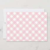 Invitation Pink Gingham Rubber Duckie Baby Shower (Dos)