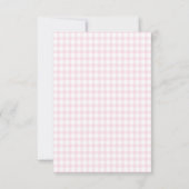 Invitation Pink Gingham Teddy Bear Neutral Baby Shower (Dos)