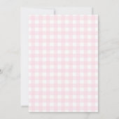 Invitation Pink Gingham "Two Much Fun" Girl 2nd Birthday (Dos)