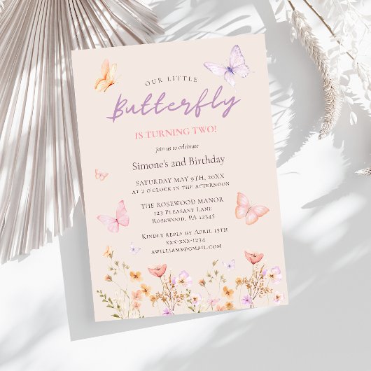 Invitation Pink Girl 2e anniversaire