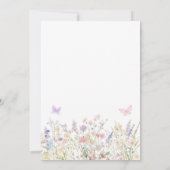 Invitation Pink Girl Floral Fairy First 1st Birthday (Dos)