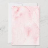 Invitation Pink Girl Teddy Bear 1er anniversaire (Dos)