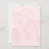 Invitation Pink Girl Teddy Bear Balloon First Birthday (Dos)