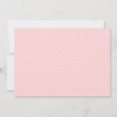 Invitation Pink Gold Floral Roses 1er Premier anniversaire (Dos)