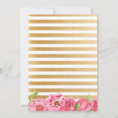 Invitation Pink Gold Floral Virtual Baby Sprinkle (Dos)