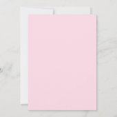 Invitation Pink & Gold Girls ONE 1er anniversaire (Dos)