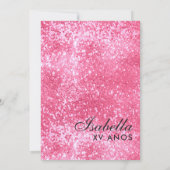Invitation Pink Gold Las Vegas Quinceañera Anniversaire (Dos)