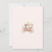 Invitation Pink Gold Princess Baby shower Fairytale (Dos)
