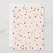 Invitation Pink & Gold Simple Quarante fête d'anniversaire 40 (Dos)