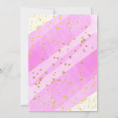 Invitation Pink Gold Unicorn Baby Sprinkl (Dos)