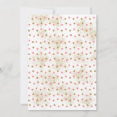 Invitation Pink & Gold Wild One Safari premier anniversaire (Dos)