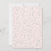 Invitation Pink Green Floral Blooms Bridal Shower (Dos)