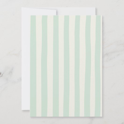 Invitation Pink + Green Golf 30e fête d'anniversaire (Dos)