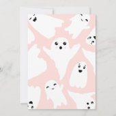 Invitation Pink Halloween petits fantômes de boite enfant 2e  (Dos)