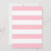 Invitation Pink Hand Lettered C'est un Baby shower de fille (Dos)