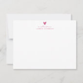 Invitation Pink Heart Polka Dot Valentine’s Day Note Card (Devant)