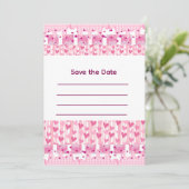 Invitation Pink Hearts (Debout devant)