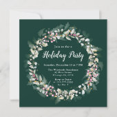 Invitation Pink Holly Wreath (Devant)