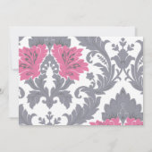 Invitation Pink hydrangea Sip et voir l'invitation baby showe (Dos)