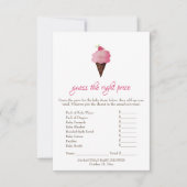 Invitation Pink Ice Cream Devine le bon prix jeu (Devant)