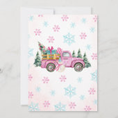 Invitation Pink It'll be Snow Much Fun Birthday (Dos)