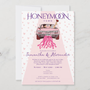 Invitation Pink Just Marié Honeymoon Fund Couples Douche