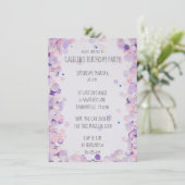 Invitation Pink & Lavender Confetti Filles Anniversaire (Debout devant)