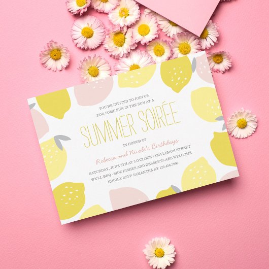 Invitation Pink Lemonade Party