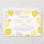 Invitation Pink Lemonade Party (Devant)