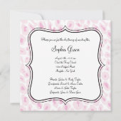 Invitation Pink Leopard Girl Photo Christening (Dos)