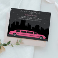 Pink Limousine Bachelorette Party