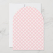 Invitation Pink Little Bunny Gingham Arch Baby Shower (Dos)