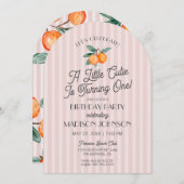 Invitation Pink Little Cutie Citrus Anniversaire (Devant / Derrière)