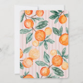 Invitation Pink Little Cutie Pastel Citrus Thème Anniversaire (Dos)