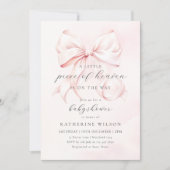 Invitation Pink Little Piece of Heaven Baby Shower (Devant)