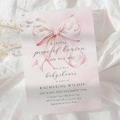 Invitation Pink Little Piece of Heaven Baby Shower
